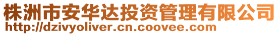 株洲市安華達投資管理有限公司