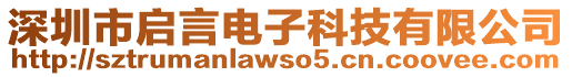 深圳市啟言電子科技有限公司