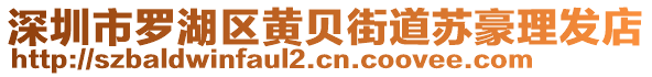 深圳市羅湖區(qū)黃貝街道蘇豪理發(fā)店