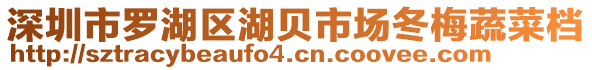 深圳市羅湖區(qū)湖貝市場冬梅蔬菜檔