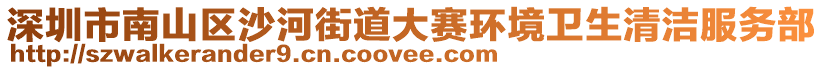 深圳市南山區(qū)沙河街道大賽環(huán)境衛(wèi)生清潔服務(wù)部