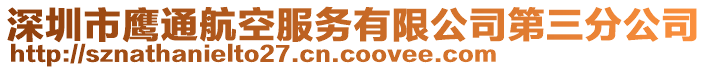 深圳市鷹通航空服務(wù)有限公司第三分公司