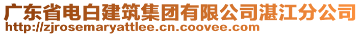 廣東省電白建筑集團(tuán)有限公司湛江分公司