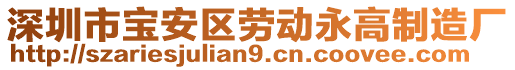 深圳市寶安區(qū)勞動(dòng)永高制造廠