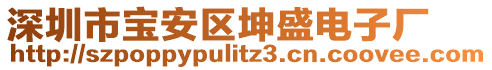 深圳市寶安區(qū)坤盛電子廠