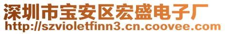 深圳市寶安區(qū)宏盛電子廠