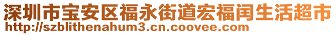 深圳市寶安區(qū)福永街道宏福閏生活超市