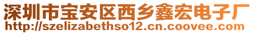 深圳市寶安區(qū)西鄉(xiāng)鑫宏電子廠