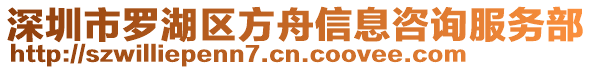 深圳市羅湖區(qū)方舟信息咨詢服務(wù)部