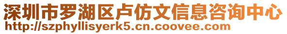 深圳市羅湖區(qū)盧仿文信息咨詢中心