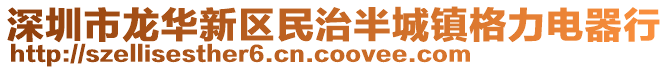 深圳市龍華新區(qū)民治半城鎮(zhèn)格力電器行