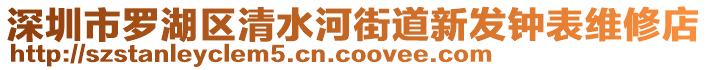 深圳市羅湖區(qū)清水河街道新發(fā)鐘表維修店