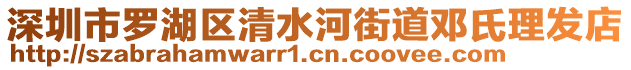 深圳市羅湖區(qū)清水河街道鄧氏理發(fā)店