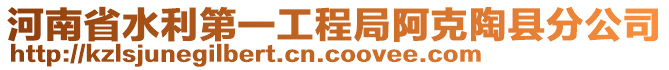 河南省水利第一工程局阿克陶縣分公司