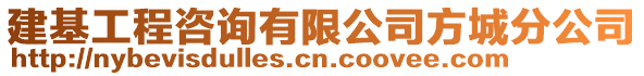 建基工程咨詢有限公司方城分公司