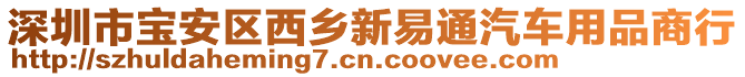 深圳市寶安區(qū)西鄉(xiāng)新易通汽車用品商行