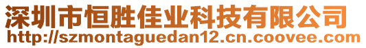 深圳市恒勝佳業(yè)科技有限公司