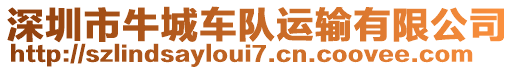 深圳市牛城車隊(duì)運(yùn)輸有限公司