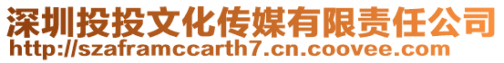 深圳投投文化傳媒有限責(zé)任公司