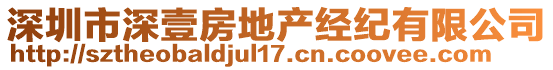 深圳市深壹房地產(chǎn)經(jīng)紀有限公司