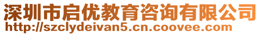 深圳市啟優(yōu)教育咨詢有限公司