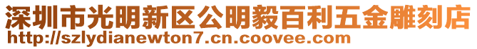 深圳市光明新區(qū)公明毅百利五金雕刻店