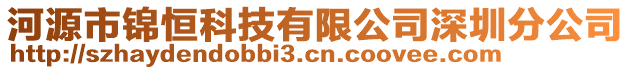 河源市錦恒科技有限公司深圳分公司