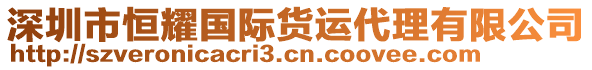 深圳市恒耀國(guó)際貨運(yùn)代理有限公司