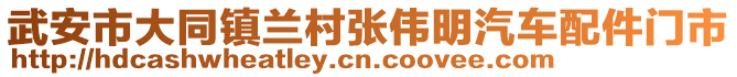 武安市大同鎮(zhèn)蘭村張偉明汽車配件門市