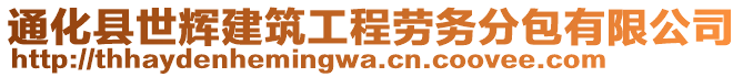 通化縣世輝建筑工程勞務(wù)分包有限公司