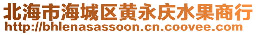 北海市海城區(qū)黃永慶水果商行