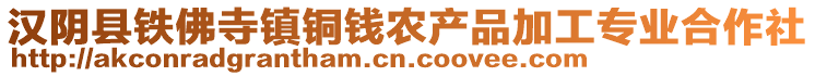 漢陰縣鐵佛寺鎮(zhèn)銅錢農(nóng)產(chǎn)品加工專業(yè)合作社