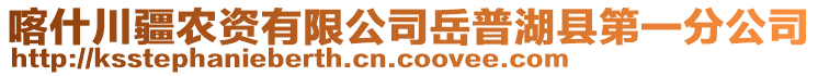 喀什川疆農(nóng)資有限公司岳普湖縣第一分公司