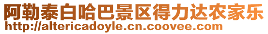 阿勒泰白哈巴景區(qū)得力達(dá)農(nóng)家樂(lè)