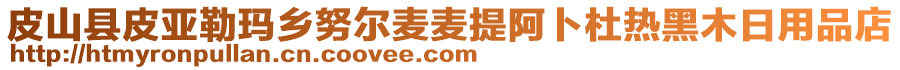 皮山縣皮亞勒瑪鄉(xiāng)努爾麥麥提阿卜杜熱黑木日用品店