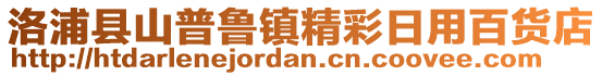 洛浦縣山普魯鎮(zhèn)精彩日用百貨店