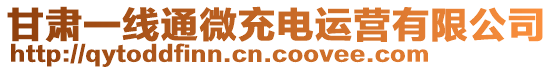 甘肅一線通微充電運營有限公司