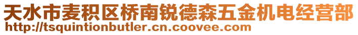 天水市麦积区桥南锐德森五金机电经营部