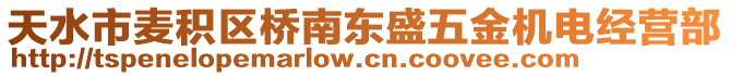 天水市麥積區(qū)橋南東盛五金機(jī)電經(jīng)營部