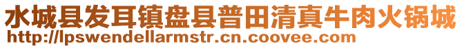 水城縣發(fā)耳鎮(zhèn)盤縣普田清真牛肉火鍋城