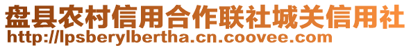 盤縣農(nóng)村信用合作聯(lián)社城關(guān)信用社