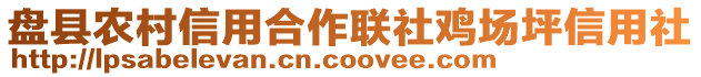 盤(pán)縣農(nóng)村信用合作聯(lián)社雞場(chǎng)坪信用社