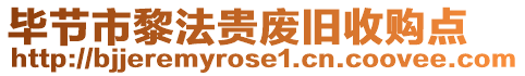 畢節(jié)市黎法貴廢舊收購(gòu)點(diǎn)