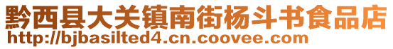 黔西縣大關(guān)鎮(zhèn)南街楊斗書(shū)食品店