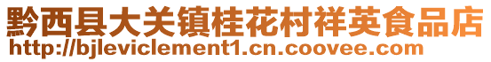 黔西县大关镇桂花村祥英食品店