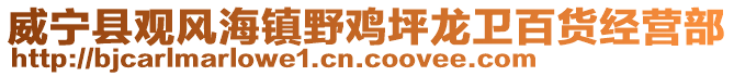 威寧縣觀風(fēng)海鎮(zhèn)野雞坪龍衛(wèi)百貨經(jīng)營(yíng)部