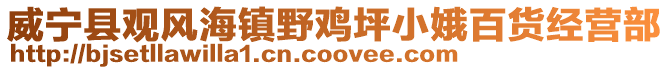 威寧縣觀風(fēng)海鎮(zhèn)野雞坪小娥百貨經(jīng)營部