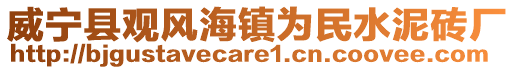 威寧縣觀風(fēng)海鎮(zhèn)為民水泥磚廠