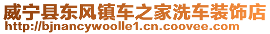 威寧縣東風鎮車之家洗車裝飾店