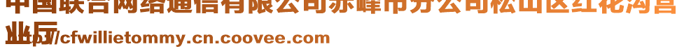 中國(guó)聯(lián)合網(wǎng)絡(luò)通信有限公司赤峰市分公司松山區(qū)紅花溝營(yíng)
業(yè)廳